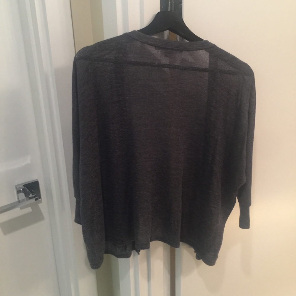 Dolman Sleeve grey cardigan slouchy small - Picture 6 of 8